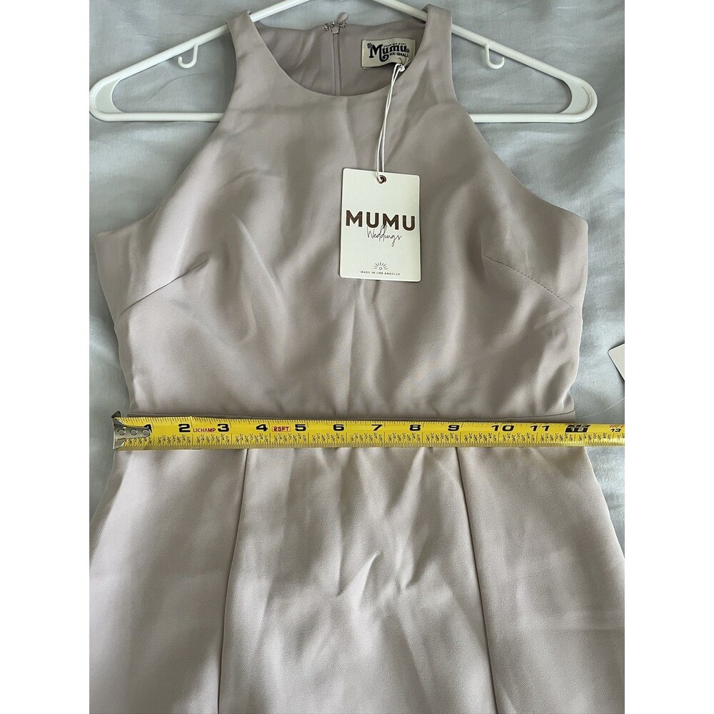 NEW Show Me Your MuMu XXS Vintage Rose Chicago High Neck Gown Dress Bridesmaid - Picture 6 of 9